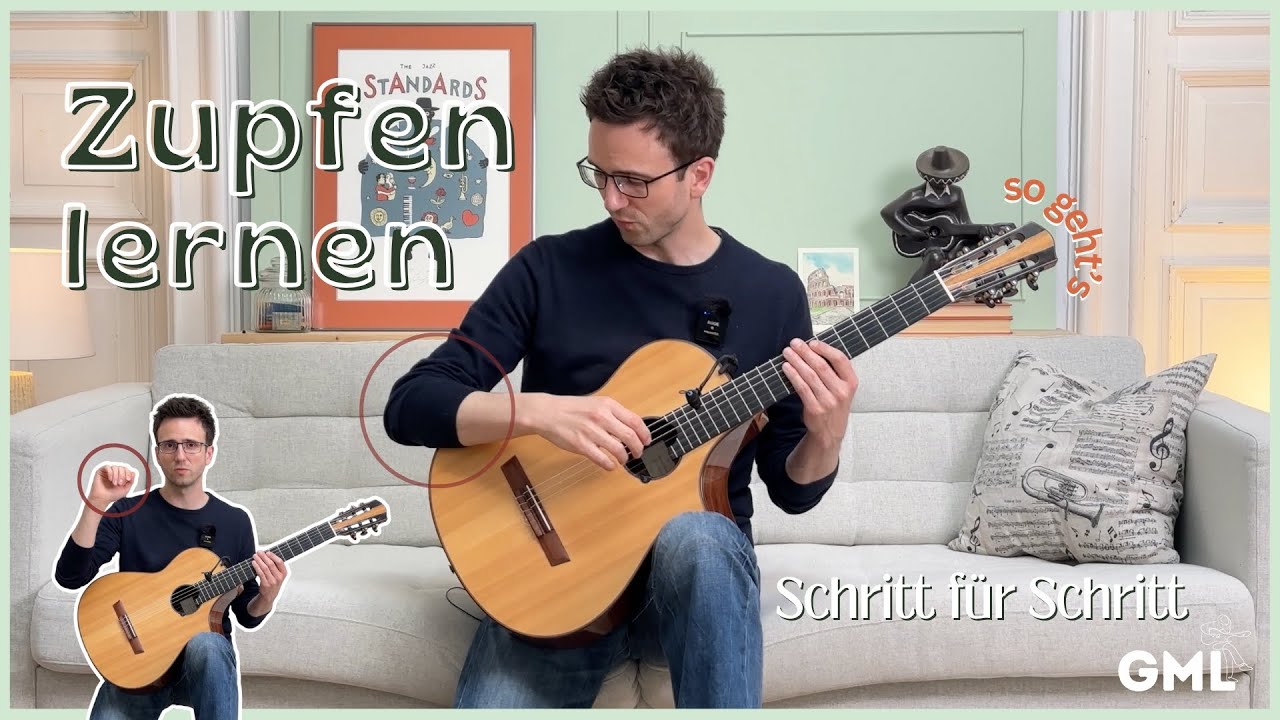 Zupfen lernen auf der Gitarre  | Picking Basics f&uuml;r Anf&auml;nger (einfach erkl&auml;rt!)