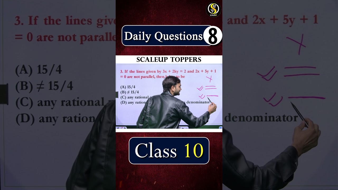 Class 10 Maths Revision | Class 10th Maths Daily Question - 8 #class10maths #mathsshorts #shorts
