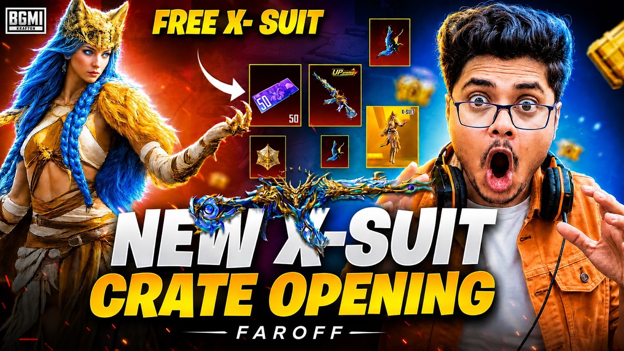 🔥 Druvaen X-Suit Crate Opening in BGMI l New X-Suit Crate Opening l UC UP event in BGMI