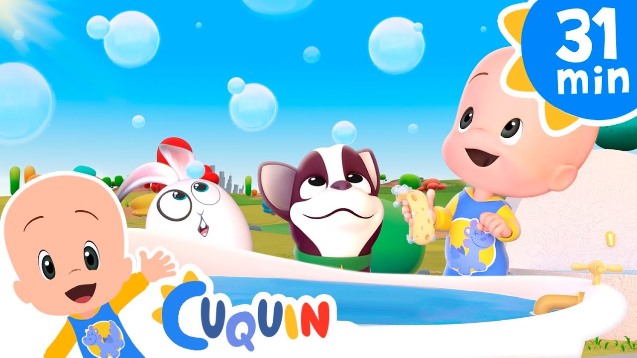 Dog Bath Song | Cleo & Cuquin: Educational videos