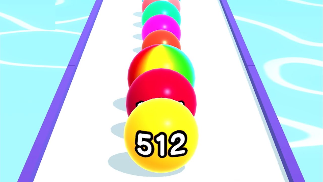 Ball Run 2048 - All Levels Gameplay Android, iOS ( Levels 1160 )