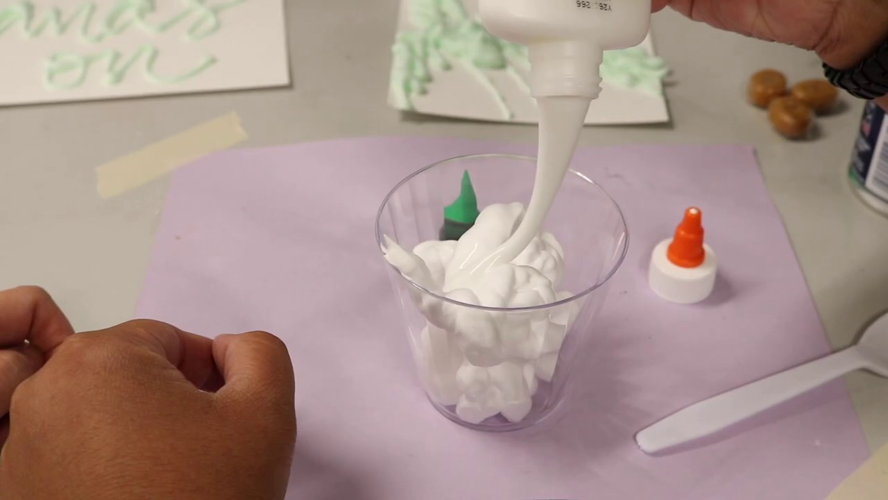 Glue and Shaving Cream! | DIY Puffy Paint