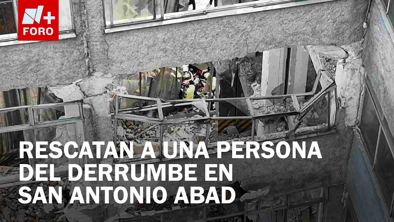 Buscan a Personas Atrapadas en Derrumbe en San Antonio Abad