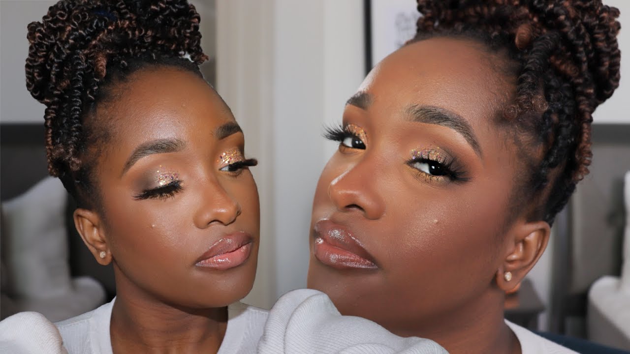 Subtle Makeup look with Glitter Ft Renika Newly Defined