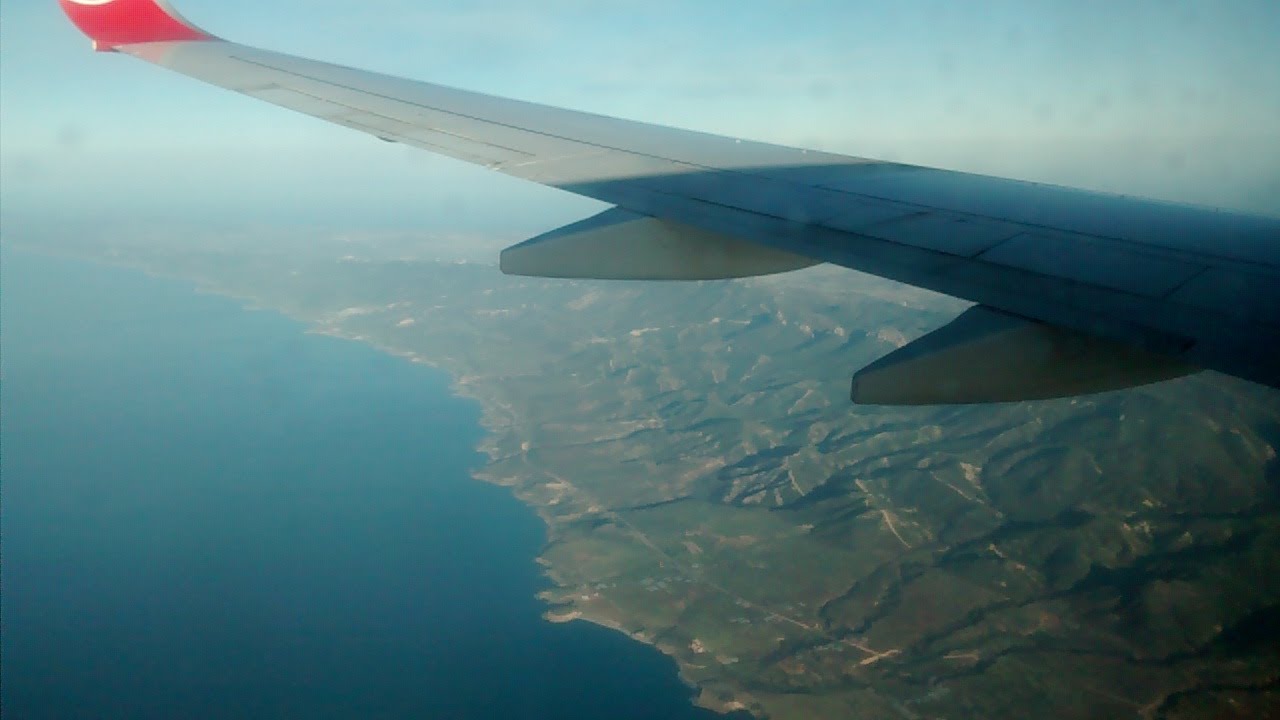 Landing at Ercan Airport, Cyprus w/ Turkish Airlines Flight TK966