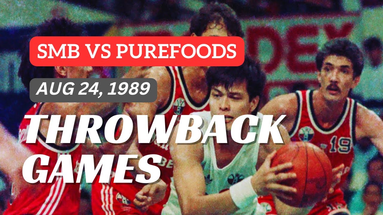 PUREFOODS vs SAN MIGUEL | 1989 AFC Finals Game 1 | PBA THROWBACK