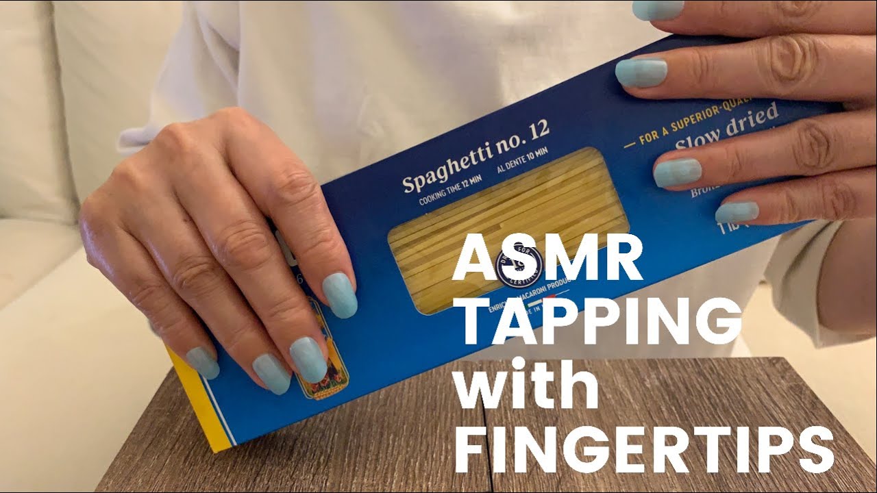 ASMR Tapping with Fingertips for Relaxation (No Talking)/指の腹でタッピング