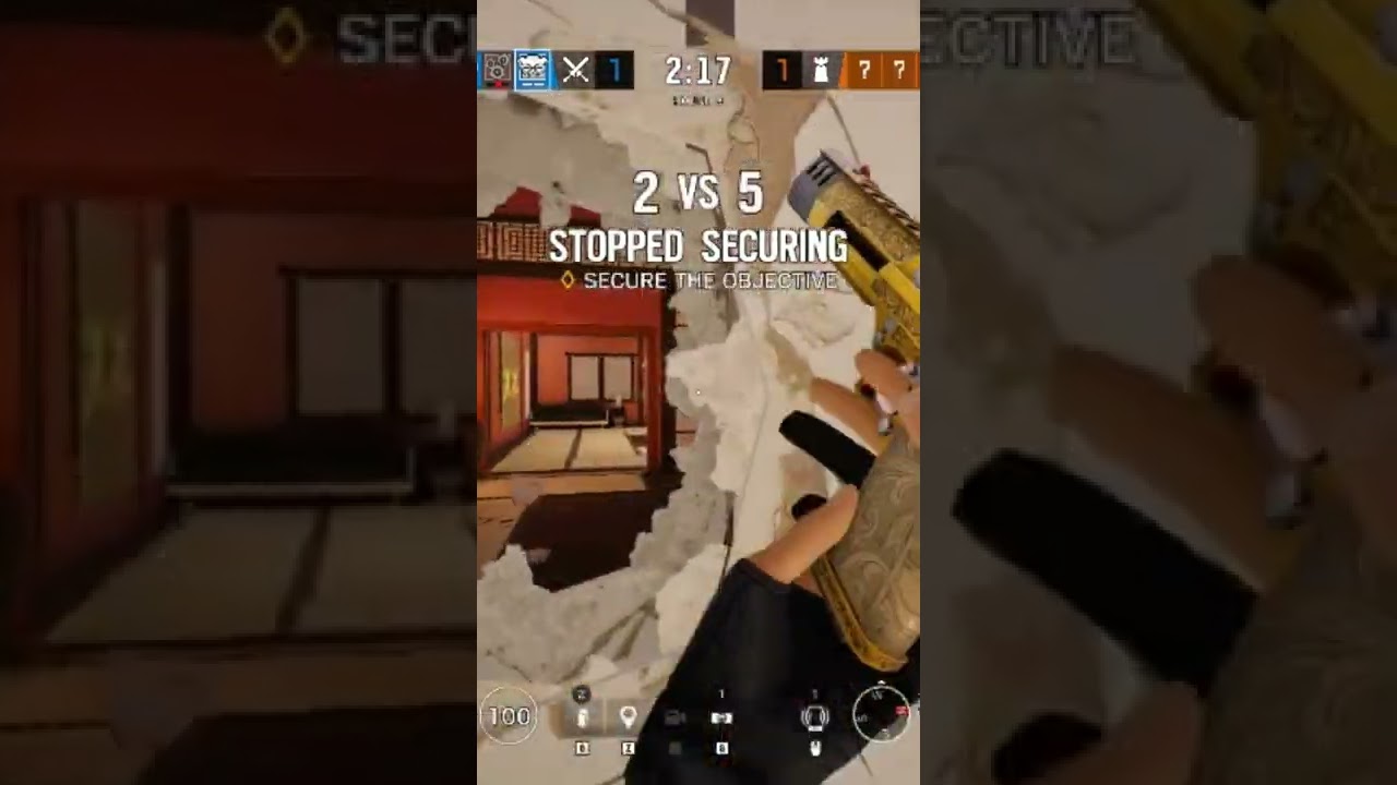 R6 Golden Gun Game mode Wall-Bang