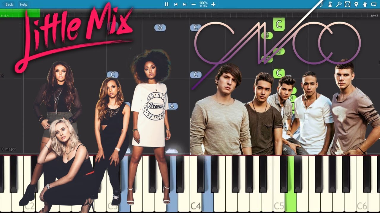 Reggaeton Lento - Piano Tutorial - CNCO & Little Mix - How To Play / Como Tocar