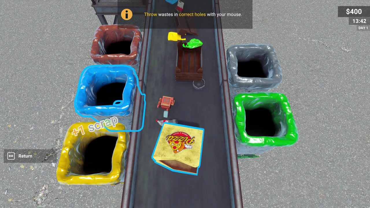 Some Making Money From Garbage Simulator Game About Recycling Raw Materials