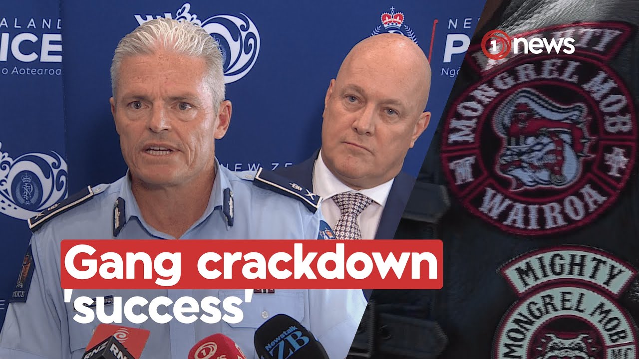 Police reveal number of gang patch seizures, charges | 1News on TVNZ+