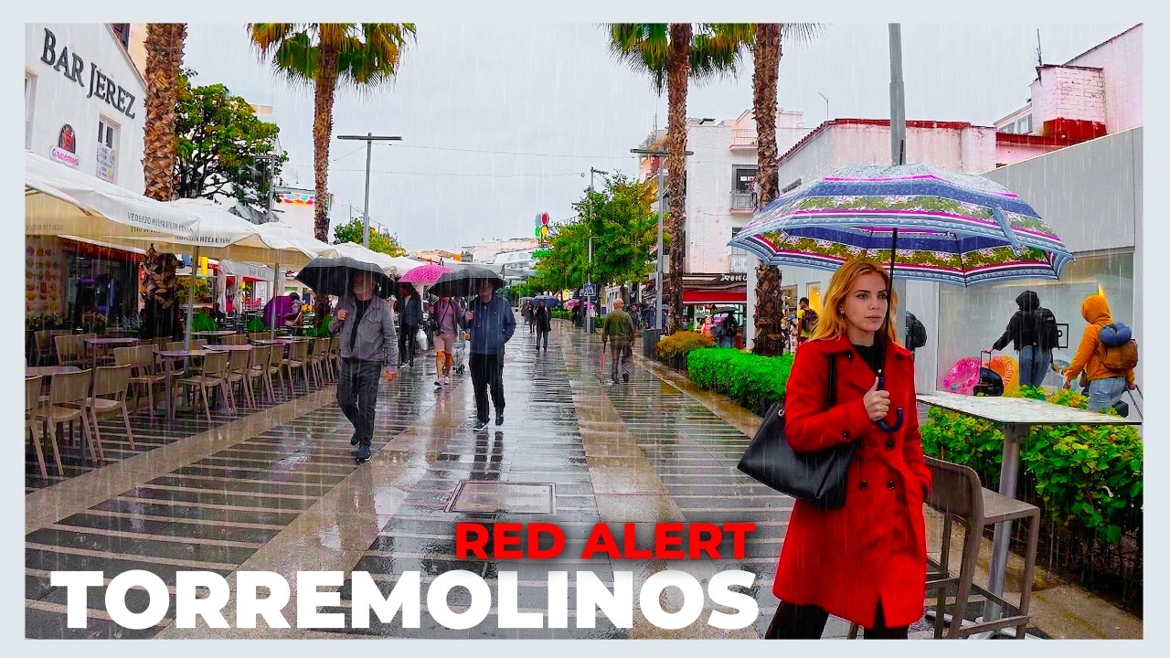Walking in the Rain in Torremolinos | Spain 4K Walking Tour &ndash; April 2026