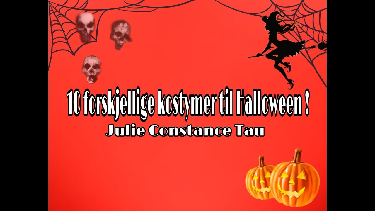 10 forskjellige kostymer til Halloween 🎃☠️💗