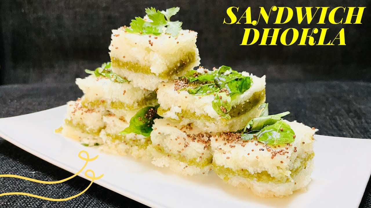 Sandwich Dhokla | Vegetarian Indian Snack | Quick and easy to make |