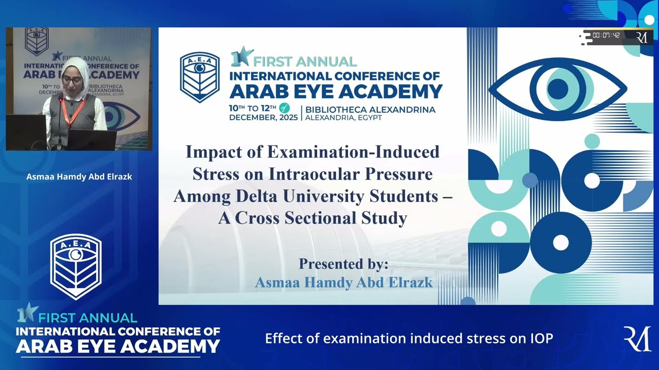 Effect of examination induced stress on IOP, Dr. Asmaa Hamdy Abd Elrazk