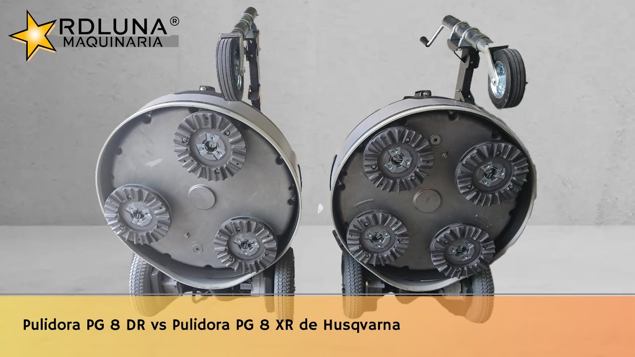 Comparamos los dos nuevos modelos de pulidoras Husqvarna: PG 8 DR | PG 8 XR.