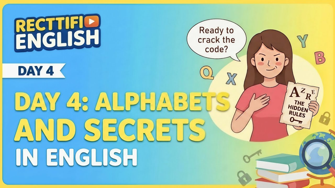 Day 4: English Alphabets and Pronunciation Secrets | Recttifi English | in malayalam 
