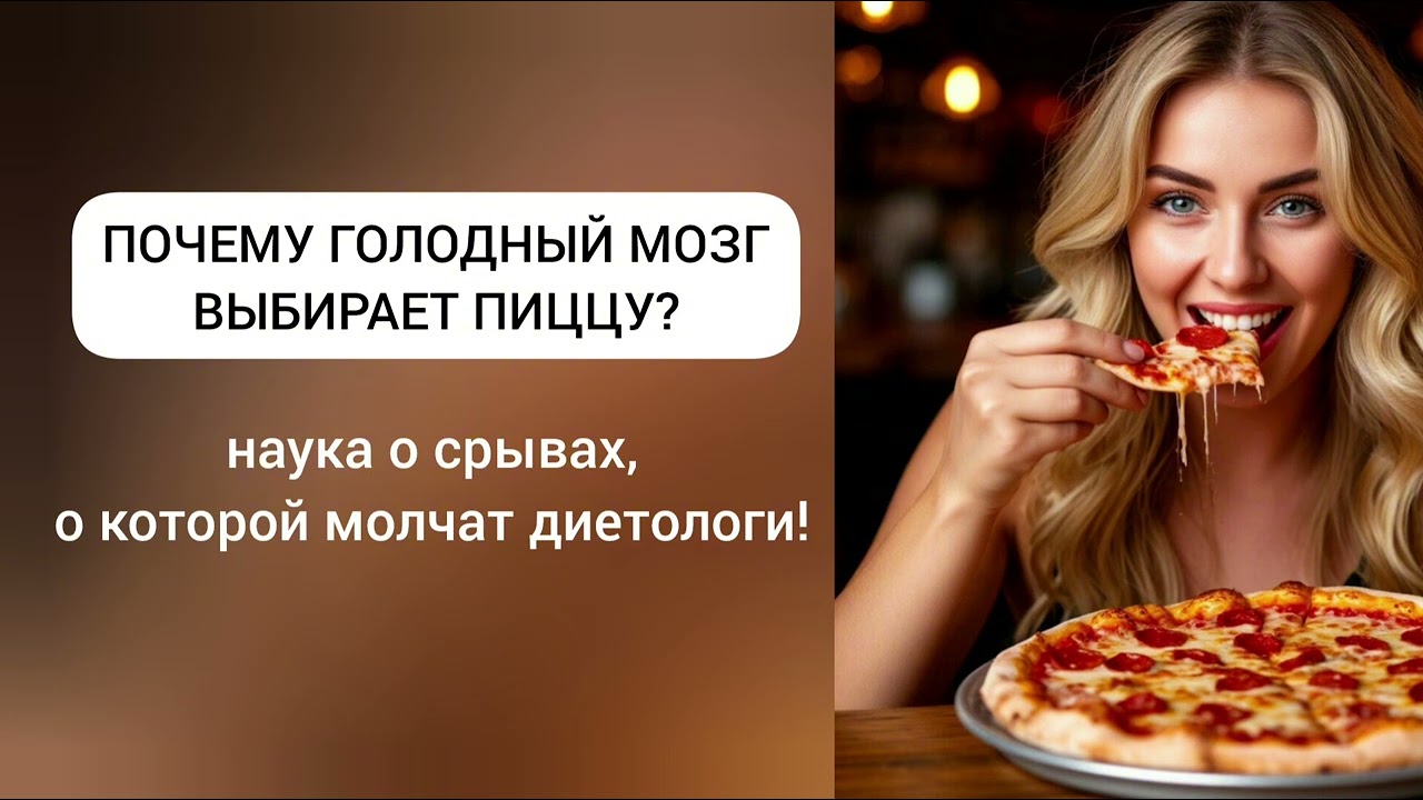 ПОЧЕМУ ГОЛОДНЫЙ МОЗГ ВЫБИРАЕТ ПИЦЦУ? Наука о срывах, о которой молчат диетологи!