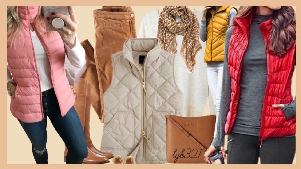 OUTFITS de MODA OTOÑO INVIERNO 2021 2022 con CHALECOS/ COMBINACIONES  de ROPA de MODA OTOÑO INVIERNO