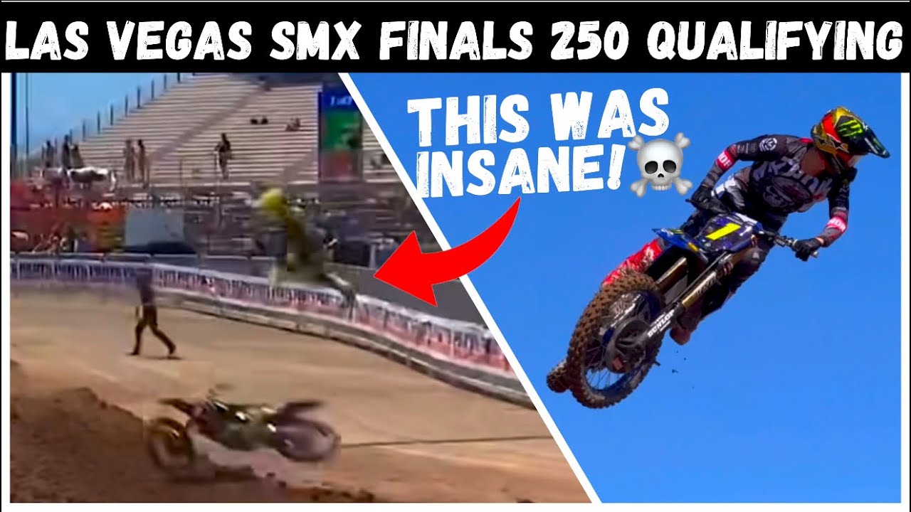 МАССОВЫЕ АВАРИИ в квалификации 250 в финале плей-офф SMX в Лас-Вегасе &mdash; RAW