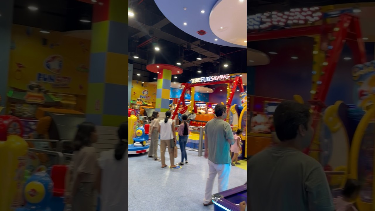 FUN CITY AMBIENCE MALL 🏬 VSANTKUNJ DELHI #trending #sanachannel #funny #shortsvideo 🛍️