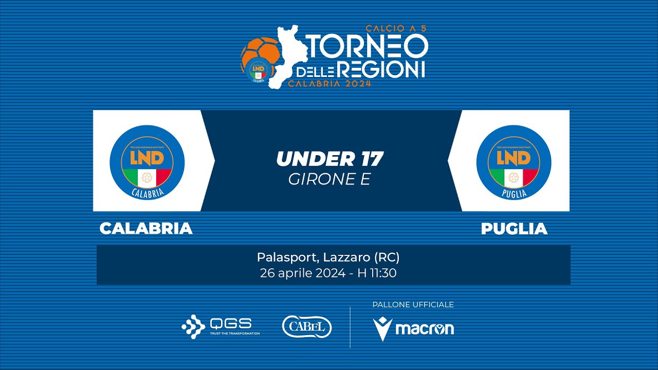 TDR Calcio a 5 | Calabria-Puglia (Allievi)