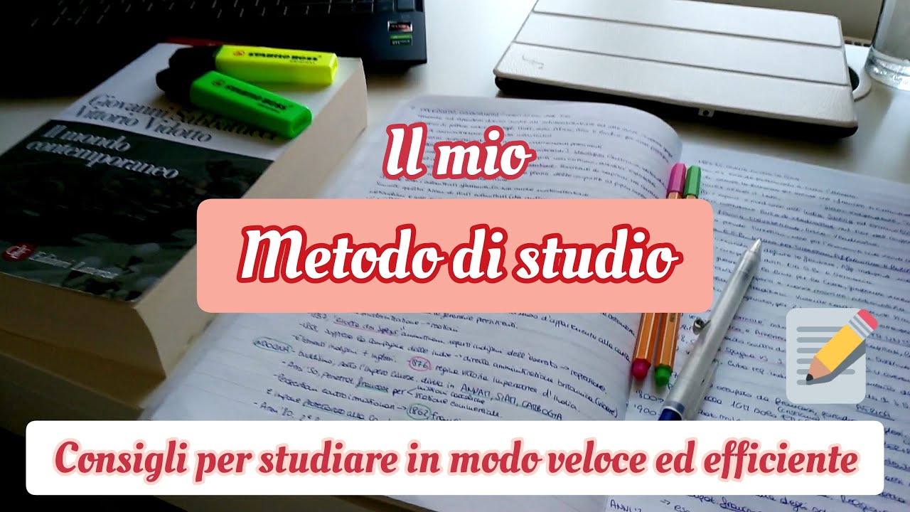 il mio METODO di STUDIO📚 Consigli per ottimizzare il tempo ed imparare pi&ugrave; velocemente⚡