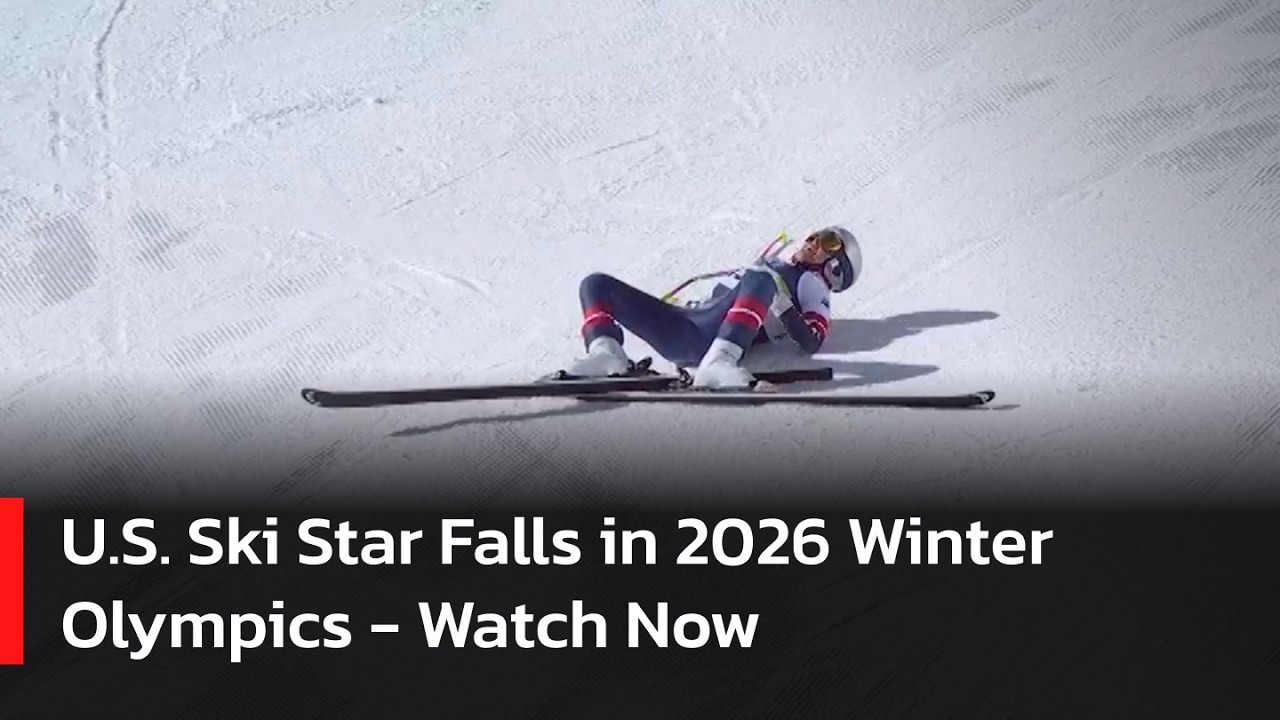 BREAKING: U.S. Skiing Star Lindsey Vonn Crashes During Women’s Downhill at Milano-Cortina 2026 |AD14