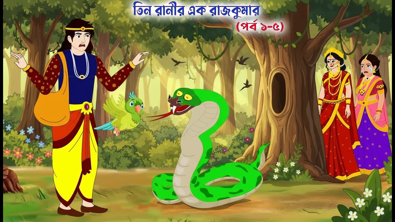 তিন রানীর এক রাজকুমার পর্ব  (১ - ৫)  | Bengali Moral Stories |  Rupkothar Golpo | Thakumar Jhuli