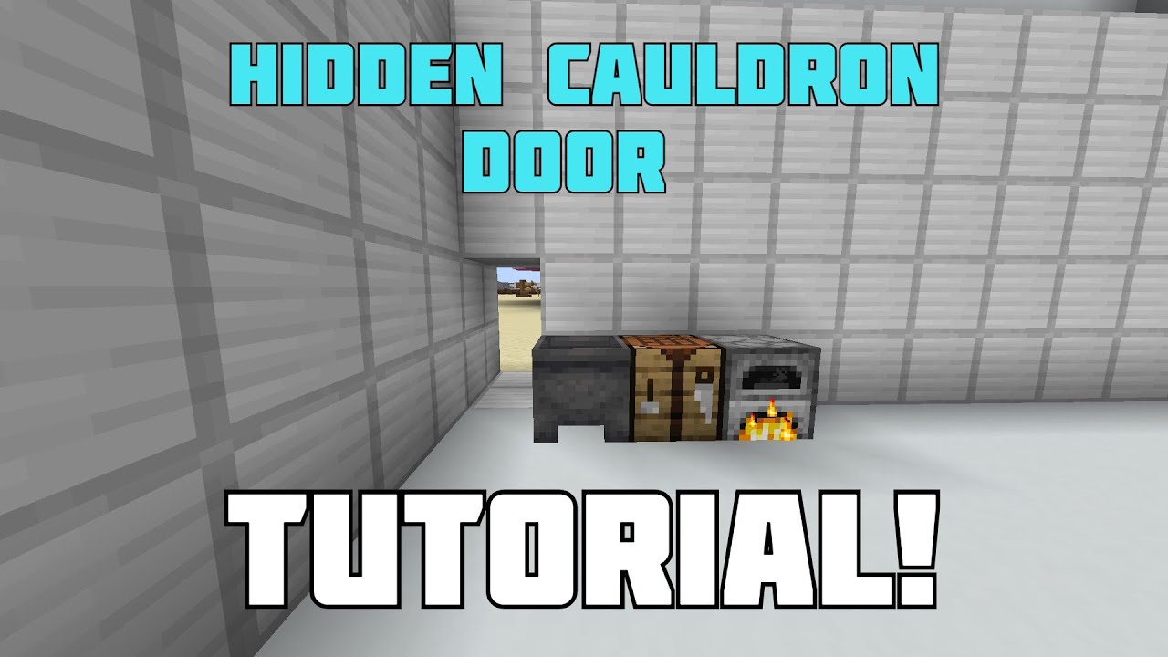 Minecraft 1.17 Hidden Cauldron Door Tutorial!