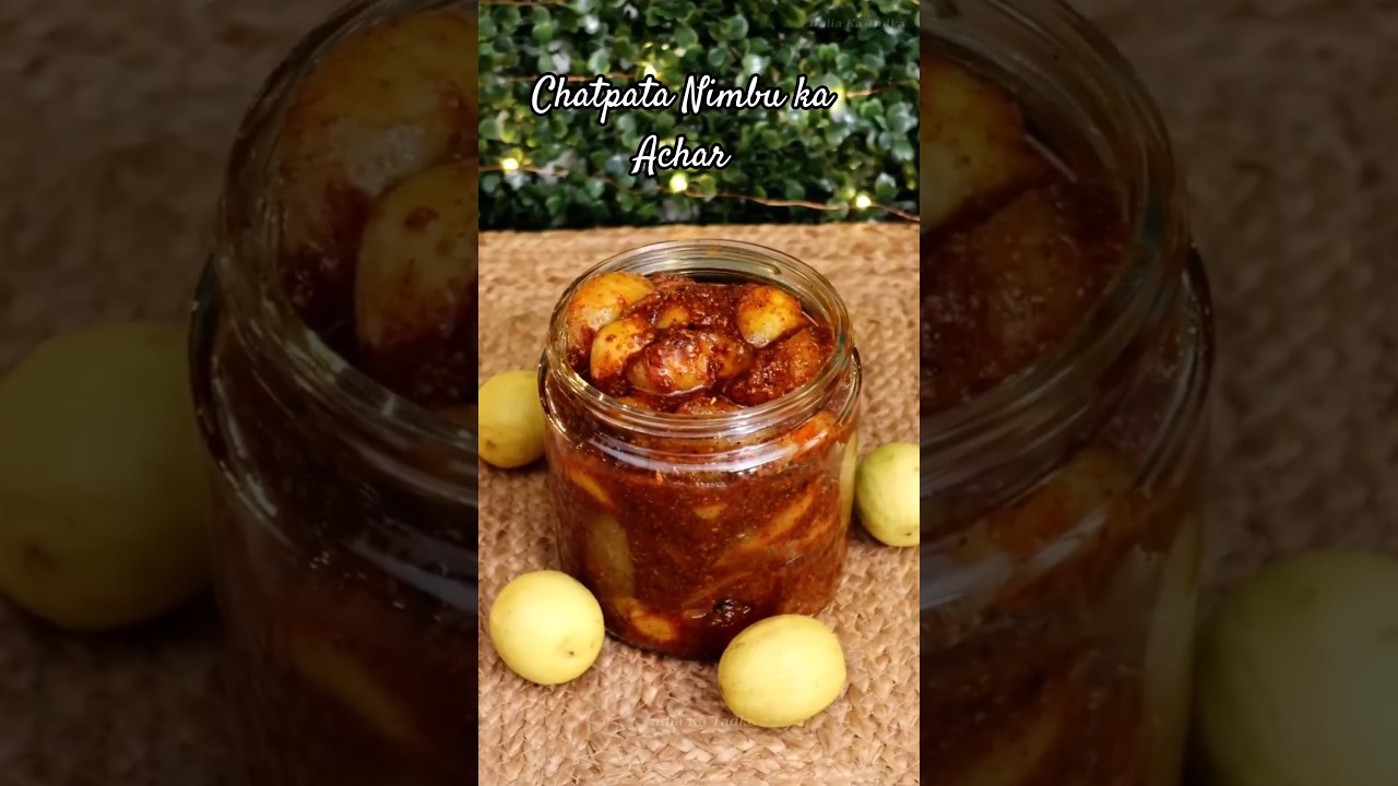 Lemon pickle Khata Mitha Chatpata Nimbu ka Achar #recipe #lemon #pickle #easyrecipe