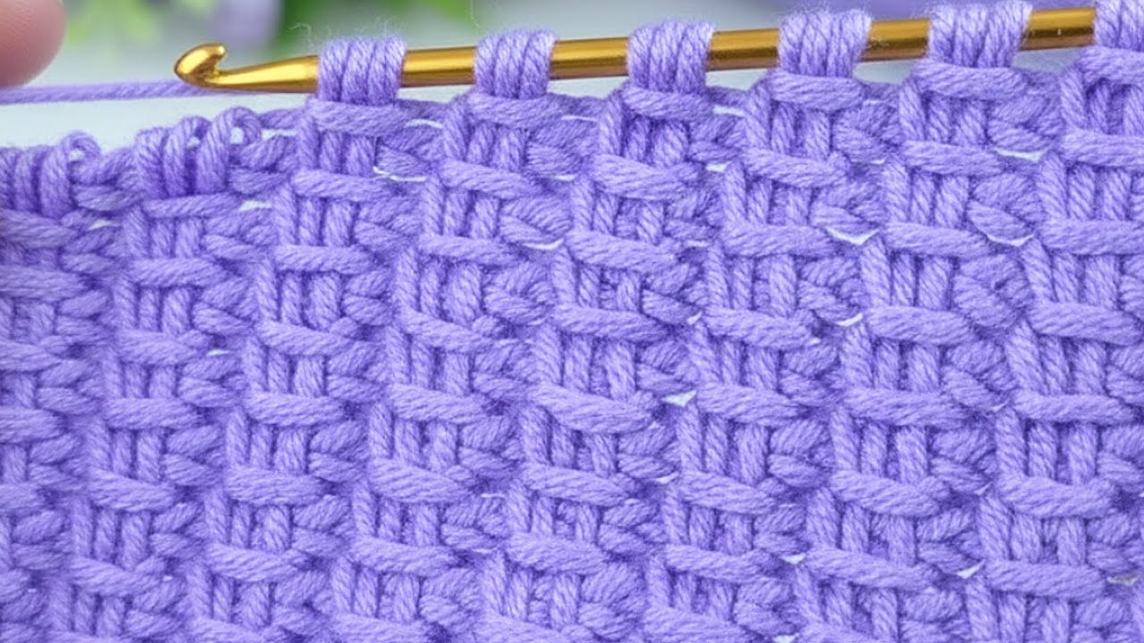 Structured Tunisian Crochet Stitch Design
