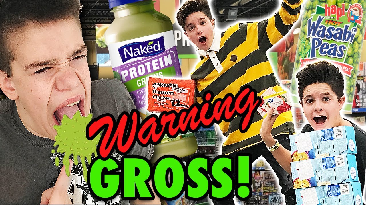 Gross Food Challenge with Brock and Boston Mikesell