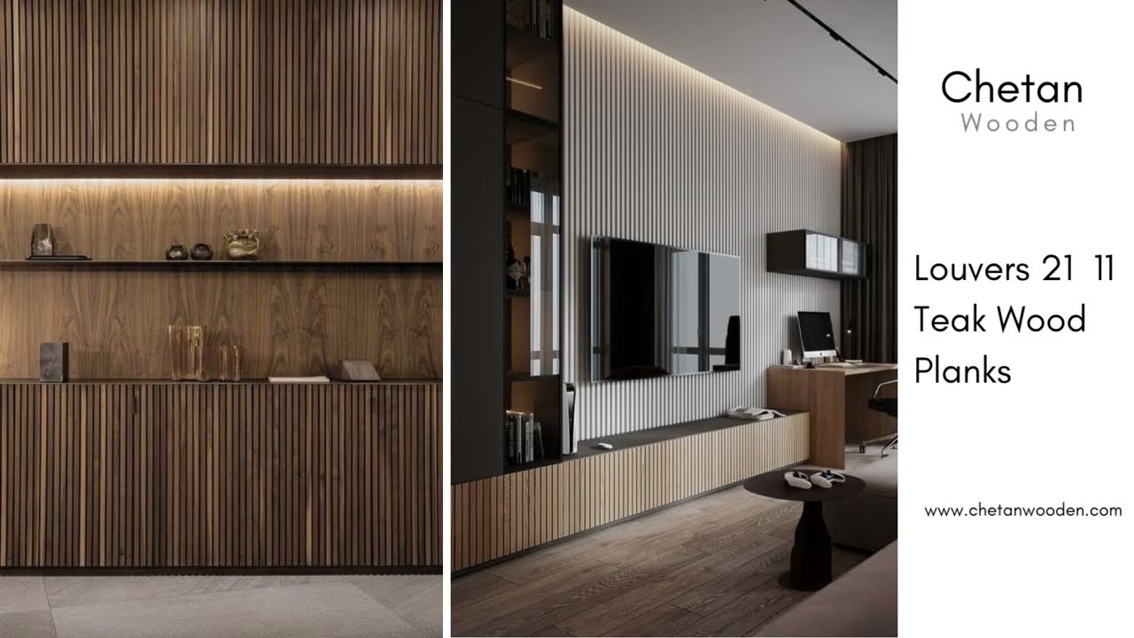 Louver 21 11 wooden planks for paneling