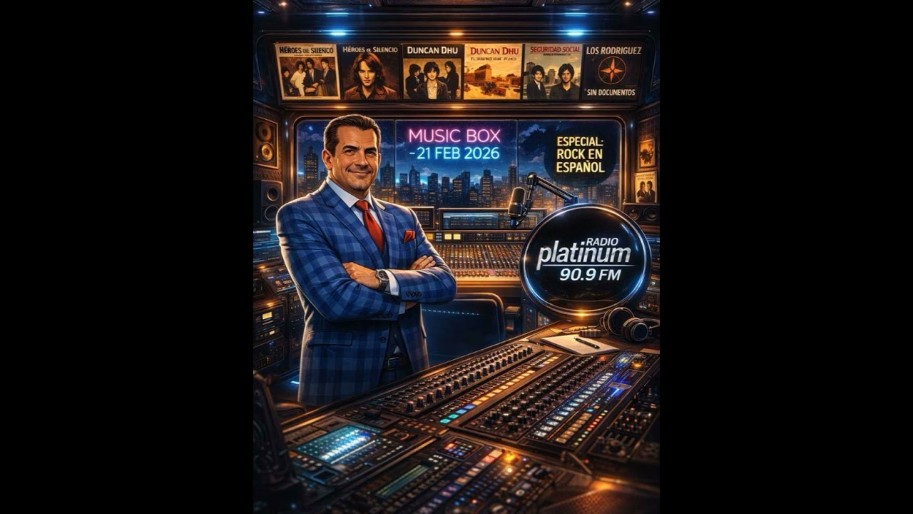 PLATINUM FM MUSICBOX Programa 21 d Febrero del 2026 EXITOS del pop rock español