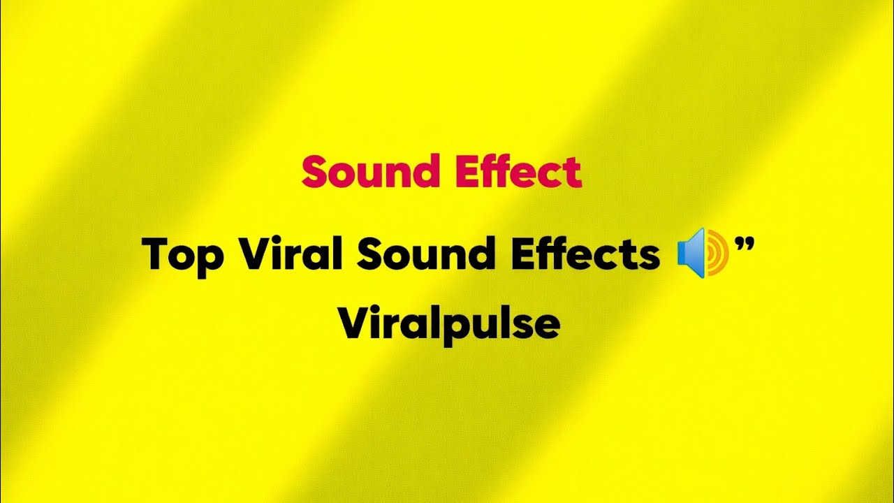 Top 50 Viral Sound Effects 🔊 | Use Headphones 🎧