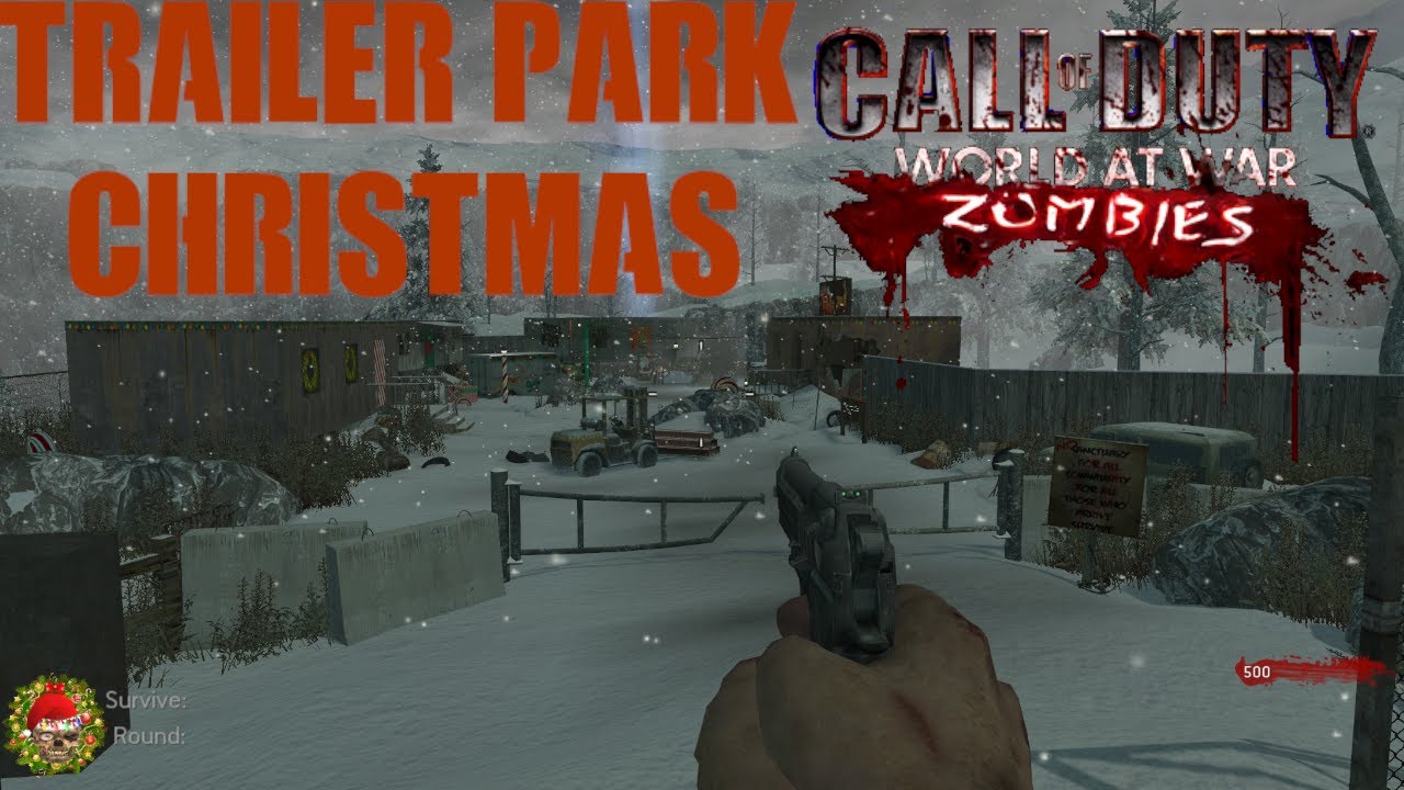 Trailer Park Christmas Solo (No Commentary) - Call Of Duty World At War Custom Zombies
