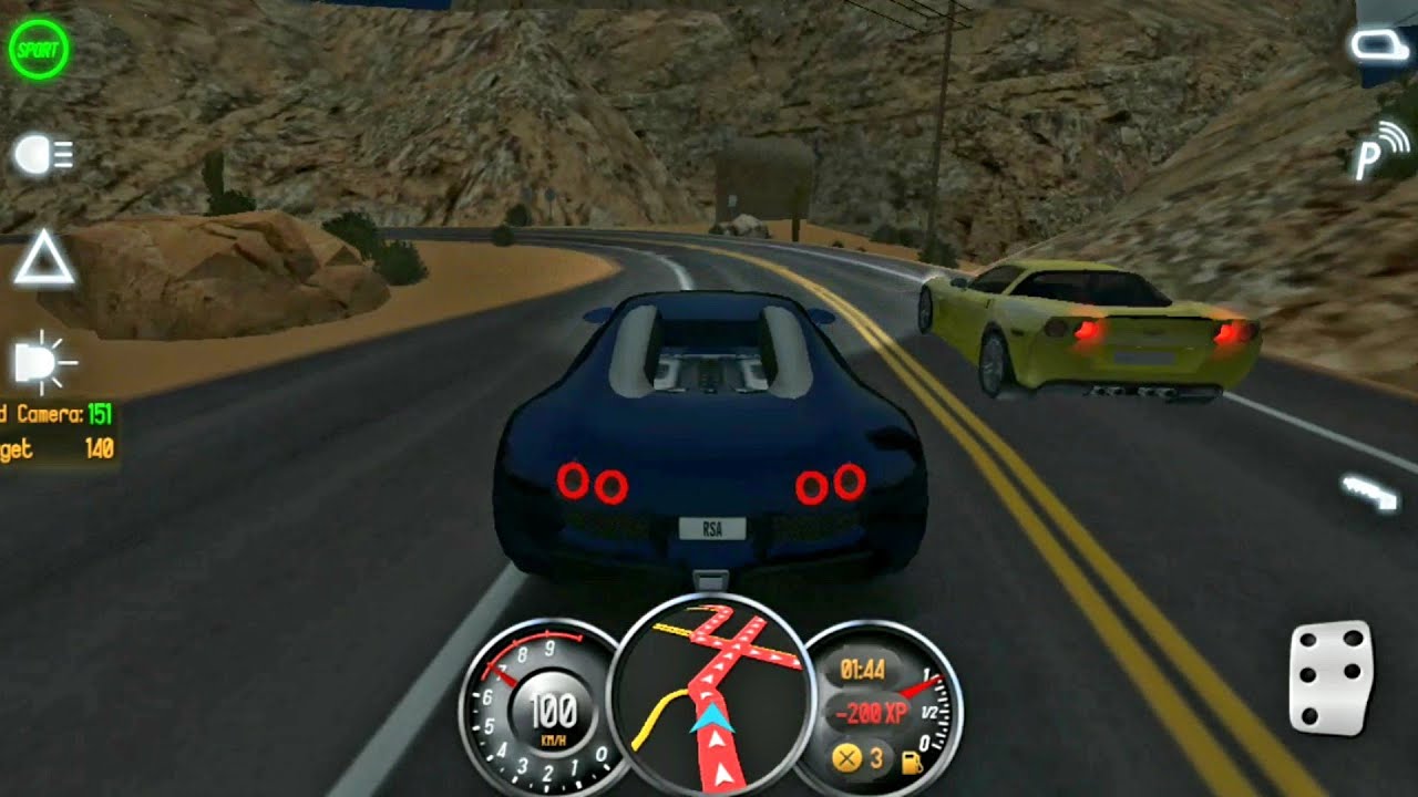 Bugatti Veyron Top Speed Camera Challenge-Driving School 2017