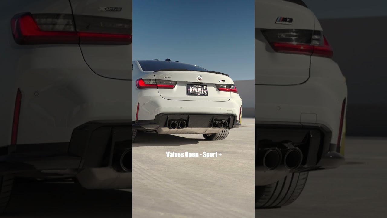 G80 M3 MAD Single mid-pipe exhaust sounds - Stock Downpipes and muffler