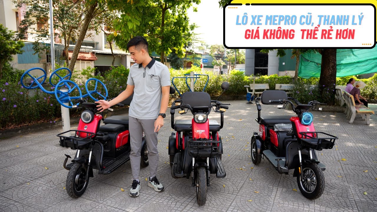 Thanh lý 3 xe điện 3 bánh MEPRO CŨ GIÁ TỪ 8.5 triệu | Xe Điện Mạnh Phát
