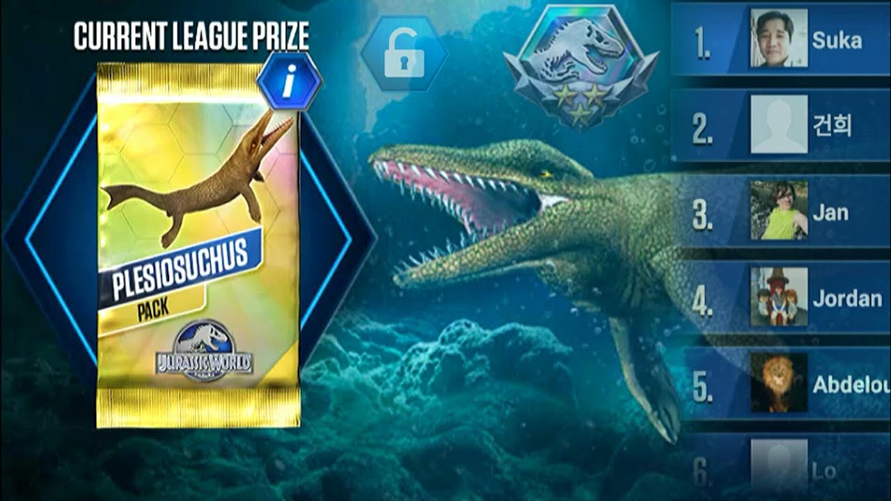 TOP 1 TOURNAMENT PLESIOSUCHUS BATTLE VIP EVENT | JURASSIC WORLD THE GAME