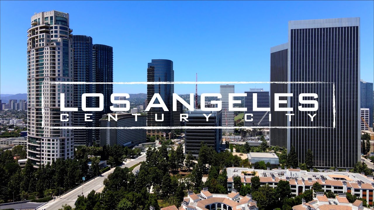 Los Angeles - Century City Skyline | 4K Drone Footage