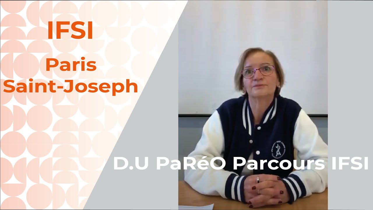 D.U PaRéO Parcours IFSI (Paris Saint-Joseph)