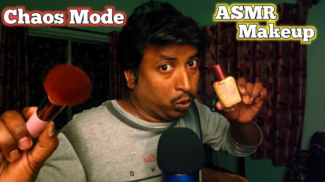 ASMR 💄 FAST & AGGRESSIVE Makeup (Chaos Mode)