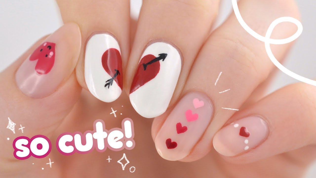 Cute Nail Art For Valentine's 2023 Using A TOOTHPICK!
