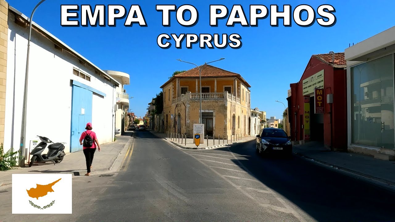DRIVING from EMPA VILLAGE to PAPHOS CITY in CYPRUS 4K (60fps)