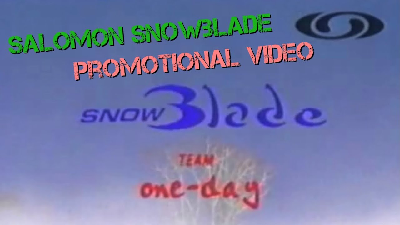 【Vintage footage】Salomon SnowBlade Promotional video. -TEAM one-day- ,The  early 2000s