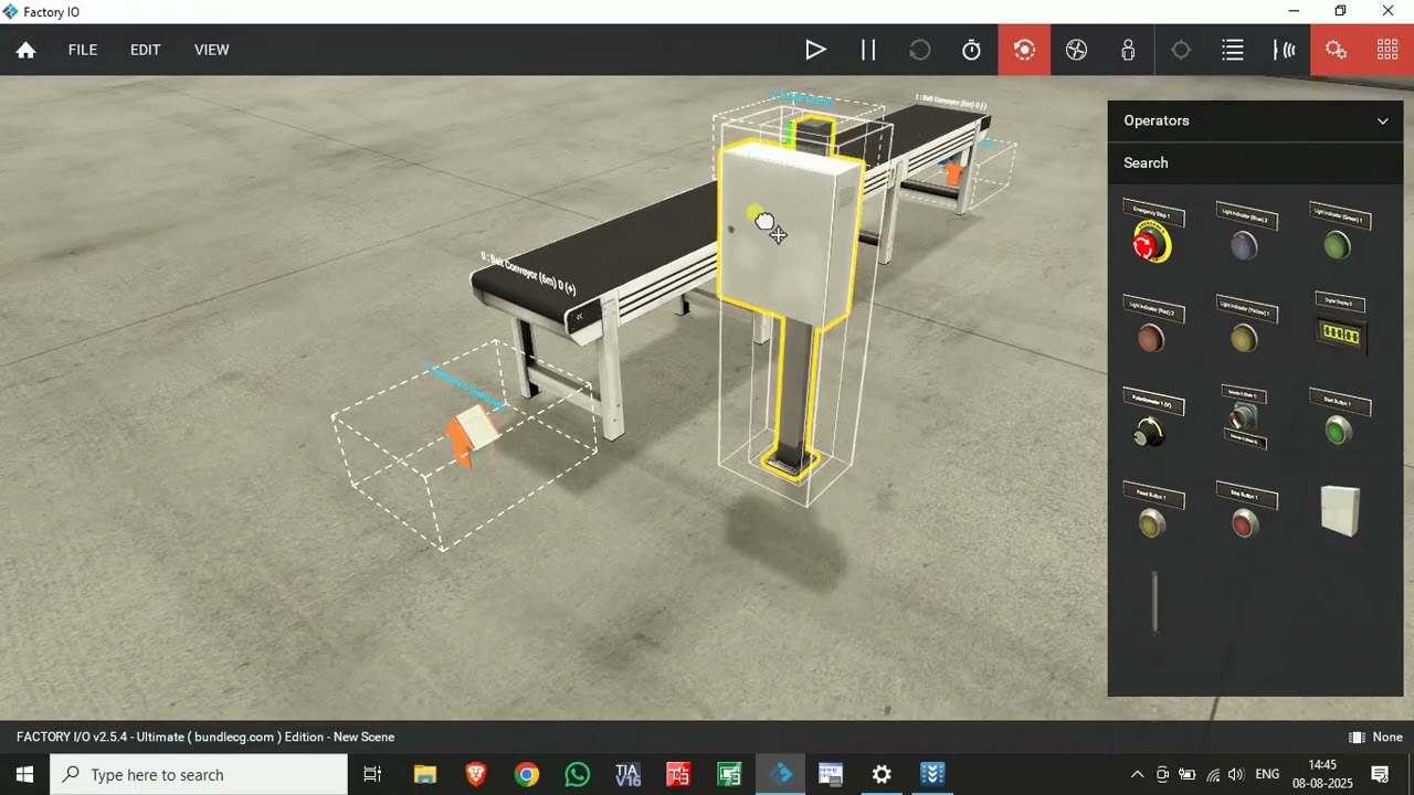 Create Your First Industrial Scene in Factory IO Industrial Simulator Part 1