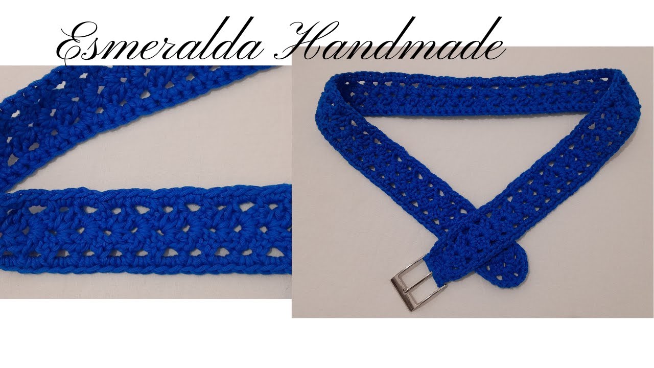 Cintura all'uncinetto -  Crochet belt -  Cinturón de ganchillo