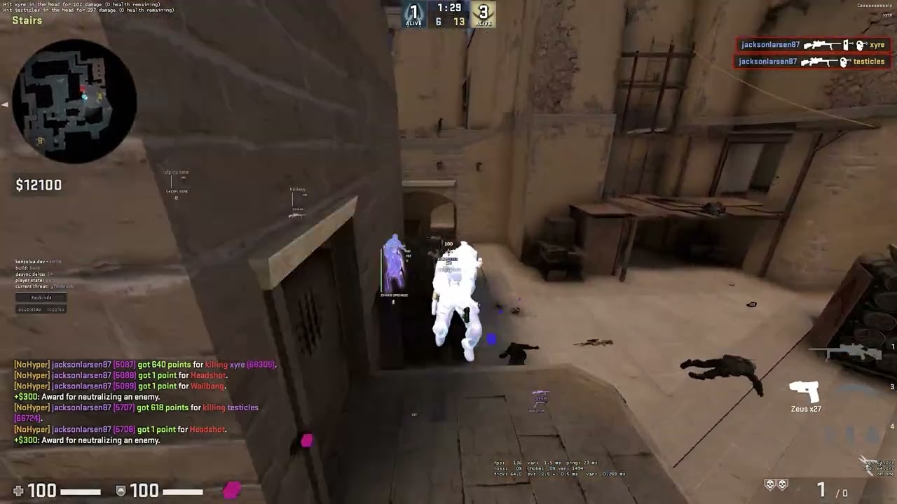 HVH Highlights ft. gamesense.pub/skeet.cc & kenzo.lua